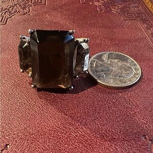 Evil pawn Jötunn ring in Smokey quartz